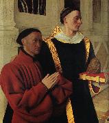Jean Fouquet Etienne Chevalier and Saint Stephen oil painting on canvas